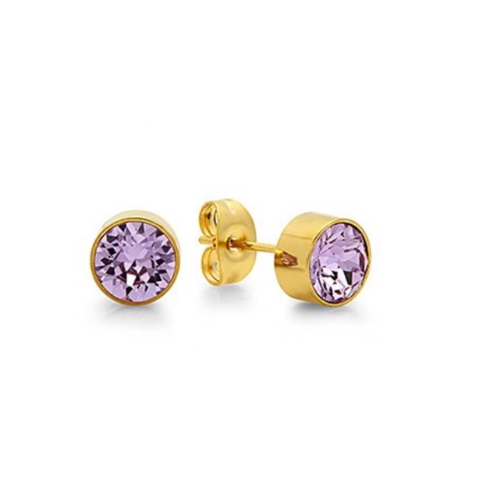 NWT 18k Gold-Plated Earrings Swarovski® Crystal